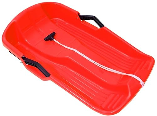 Abaodam Slitta da Neve in Plastica Ispessita 25 Pollici Leggera E Resistente con Impugnatura Antiscivolo per Bambini E Adulti Slittino da Neve Outdoor per E Sabbia