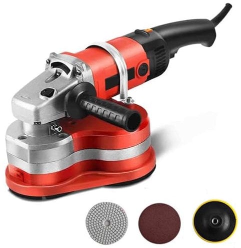 Professional Angle Grinder Kit, 2800W High Power with 6 Speed Adjustable & 90° Seamless Sanding for Efficient Floor, Wall, Marble, and Rock Work