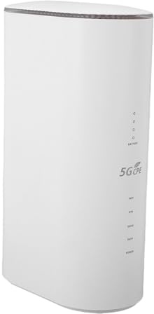 XUMIUZIY 5G CPE WiFi 6 Router, 5G Mobile Hotspot, Wireless Cellular Router with SIM Card Slot, 4x4 MIMO Antennas, 2.4/5.8G Dual Band, 1800Mbps Rate, 32 Connected Devices (White)
