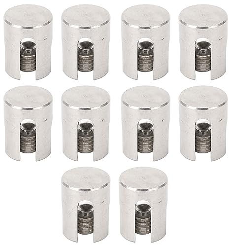 Jonlaki 10Pcs Premium 316 Stainless Steel Wire Rope Trellises Clips for Outdoor Indoor Cable Railing Systems