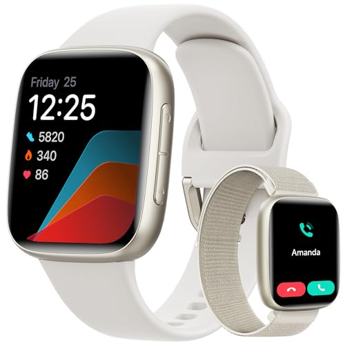 Montre Connectée Homme Femme, 1.85 Smartwatch avec Alexa Intégrée & 3ATM Étanche, 100+ Modes Sportifs SpO2/Sommeil/Fréquence Cardiaque, Podomètre & Calories, Compatible Samsung iPhone Android