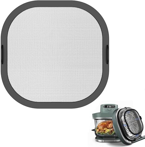 Stainless Steel Magnetic Splash Guard for Ninja CRISPi PRO XL Glass Air Fryer, Air Fryer Accessories for Ninja AS101UK & AS090UK