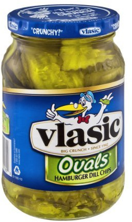 Vlasic Ovals Hamburger Dill Pickle Chips, 16 Ounce (Pack Of 12)