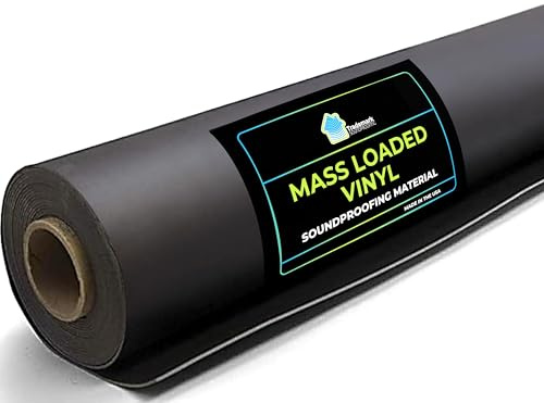 Trademark Soundproofing Mass Loaded Vinyl 1lb - MLV Soundproofing for Wall Sound Barrier - Sound Insulation - Made in USA - 4' x 25' Covers 100 sf - Made in USA
