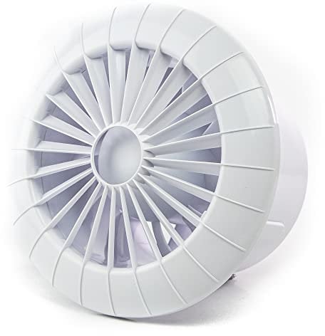 airRoxy Lüfter Raum Wand oder Decke innen Ventilator Kleinraum WC Bad Küche Kugellager 100mm 10 cm aRid