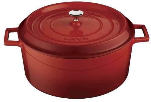 Lava Cookware CASSEROLE ROND 320 MM 10.00 LTR LVYTC32K2R RED/BLACK