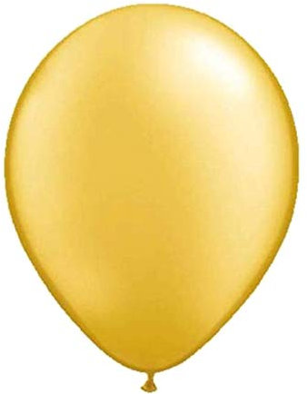Folat 08403 Ballon Metallic 30cm-10 Stück, Gold