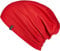 Enter the Complex® Leichte Beanie Mütze, Herren und Damen, Übergangsmütze, Herbst Winter und Frühling Sommer, Dünne Kopfbedeckung, Baumwolle (Jersey), L/XL, Rot