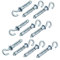 Sourcingmap 10Pcs M6 Thread 52mm Length Zinc Plated Hollow Wall Anchor Eye Screw Hook Assortment