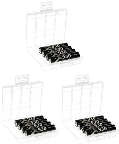 WSB 12x Micro AAA Akku Pro XX LSD Plus NI-MH 1,2V / 930 mAh + 3X Akkubox Akkuman Set (12er Set AAA)