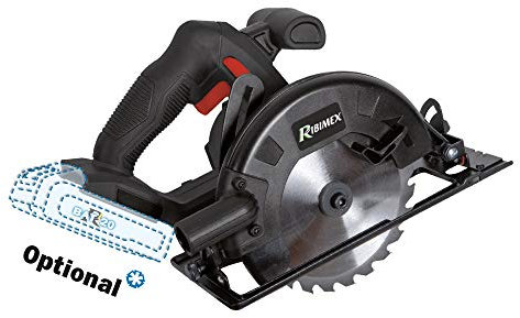 RIBIMEX PRBAT20/SC165SB Scie circulaire 165 mm - RBAT20 sans batterie et sans chargeur