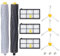 HoHome Kit di Ricambi per iRobot Roomba 800 805 850 851 860 865 866 870 871 876 880 885 886 890 891 895 896 900 960 966 980 990 Aspirapolvere Accessori Spazzole Filtri di Ricambio Kit 11in 1