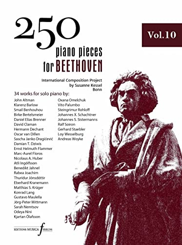 250 Piano Pieces For Beethoven - Vol. 10-Klavier-BOOK