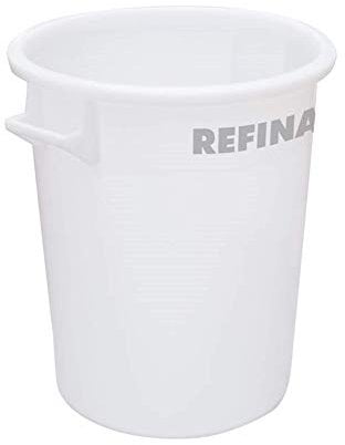REFINA X-1 75L Mixing Tub for Plasters, Screeds, Resins & More - 57 cm Tall, Thick-Walled HPDE Plastic Bucket with Handles & Withstands -30°C to 100°C - Durable & Easy-to-Clean Food Grade Bucket