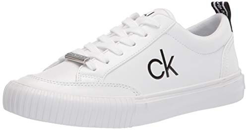 Calvin Klein Damen Lariss Sneaker, Wei, 39 EU (Herstellergröße 9 US)