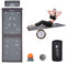 Extra langes Yoga-Akupressurmatten-Set, Massage-Akupunktur-Matte, groß, magnetische Matte, Akupressurbett für Nägel, Nacken, Rücken, Schmerzlinderung (grau)