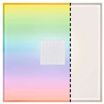 Paulmann 78414 LumiTiles LED Fliese Square Ergänzung IP44 10x10cm incl. 1x0,75 W dimmbar Warmweiß Weiß Kunststoff, Aluminium Badbeleuchtung 2700 K