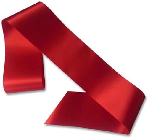 Boolavard Plain/Blank Hen Night Party Schärpen – Erstellen Sie Ihre eigene Schärpe – Unbedruckte Schärpe (Rot)