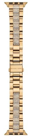 Michael Kors Armband für Apple Watch; Edelstahl-Smartwatch-Armbänder für Damen; kompatibel mit Apple Watch 38 mm, 40 mm, 41 mm, Gold Gitz, One Size, 38mm/40mm/41mm Edelstahl Band für Apple Watch®