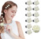 Kavya Pince Cheveux Mariage, Rose Blanches Fleurs Accessoire Cheveux, Petites Fleurs Cheveux Mariage, Bijoux Cheveux Mariage (11 Pcs Blanc)