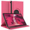 Vultic Custodia per Samsung Galaxy Tab A8 10.5 2022 [X200/X205/X207] - Supporto girevole a 360 gradi [Auto Sleep/Wake] Custodia a libro in pelle Smart Tablet Cover (rosa caldo)