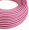 LEDSone 16.4ft Vintage 2 Core Round 18 Gauge Shiny Pink Cable Fabric Cloth Covered Electrical Wire, 5m 2 Conductors Lamp cable Modern Cloth Covered Wire for Pendant Light Bulb Industrial DIY Project.