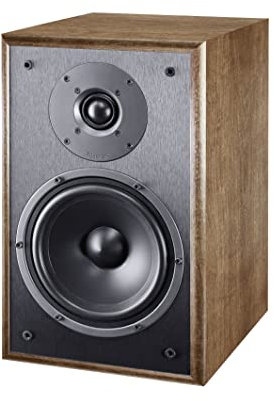 Monitor S30, Leistungsstarke Regalbox, 2 Wege Regallautsprecher 2 Wege Bassreflex, 1 Paar, Walnut
