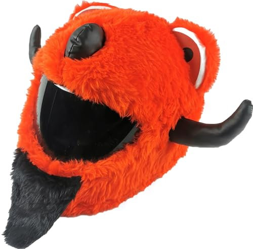 FunnyRiders Motorradhelm Überzug Plüsch - Motorrad Helm Überzug - Plüsch Helmüberzug Motorradhelm - Motorrad Zubehör Lustig - Motorradhelm Cover - Hergestellt In Polen Plüsch Helm Motorrad