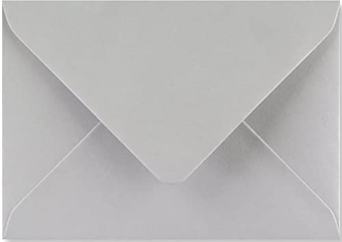 C5 (162x229mm) Coloured Envelopes Perfect for A5 Christmas Cards, Greeting Cards, Wedding Invitations, Crafts and Many More - Pack of 100 envelopes (Light Grey)
