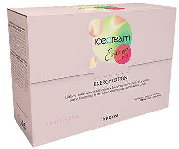 Inebrya ice cream energy lozione energizzante e rinforzante per capelli deboli e fini 10mlx12