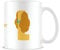 Lady & The Tramp mg27109 Disney Tazza da caffè in ceramica con lettere dell'alfabeto, 325ml Capacità