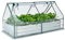 COSTWAY Mini Serre de Jardin et Lit de Jardin Surélevé 180Lx90lx91H CM Housse Transparente 2 Fenêtres Enroulables avec Zip à 2 Niveaux, Kit de Jardinière Extérieure Ventilation