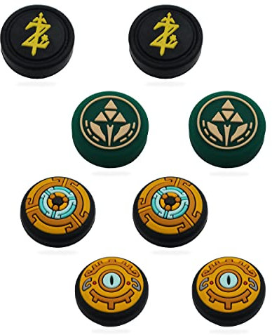 MatoSan® 8X Silikon Kappen für Thumbsticks – Kompatibel mit tragbaren Controllern, Steam Deck & Lite Modellen – Thumbstick Schutz & Grip Zubehör – Farbenfrohe Joystick Aufsätze