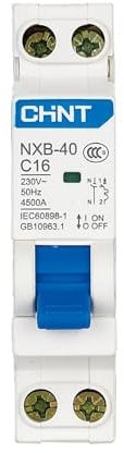 Interruttore magnetotermico Chint NXB-40C10 1P+N 10A 4,5ka curva C - 817016