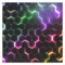 Bilderwelten Fototapete Gaming 192cm x 192cm Modern Neon-Lichter Muster Hexagone Vliestapete Tapete Wanddeko Ideen Wohnzimmer Schlafzimmer Küche