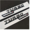 GerRit yzw6688 3D ABS Schwarz Logo Turbo 4MATIC Emblem Auto Kotflügel Abzeichen Turbo 4matic Aufkleber Kompatibel mit C117 W205 W204 W213 W212 Zubehör (Color : Glossy Black 2pcs)