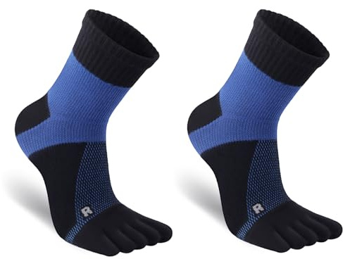 Warm-Han 39-43 Sport Zehensocken Herren Junge 57% Baumwolle Fußgewölbeunterstützung L/R Markierung Mesh Atmungsaktiv Hochelastisch Gerippter Schaft Fußball Tennis Golf Badminton Fitness | Mesh Atmungsaktiv Hochelastisch Gerippter Schaft Fußball Tennis Golf Badminton Fitness