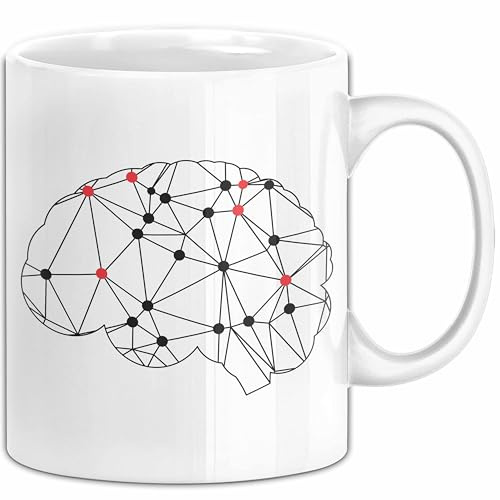 Psychologie Tasse Geschenk Gehirn Kaffee-Becher (Weiß)