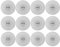 Autocollants de Tasse LED Colorés, 12 Pièces, Ensemble de Dessous de Verre Adhésifs, Autocollants de Tasse Lumineux, Adaptés aux Restaurants, Maison