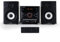 Aiwa Micro sistema Bluetooth da 60 W con altoparlanti da scaffale e lettore CD, radio FM, riproduzione USB, ingresso AUX, display LED, suono Hi-Fi, compatibile con Apple, Android, tablet e laptop