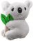 1 pièces porte-clés en peluche Koala en peluche porte-clés jouet mignon Koala porte-clés sac à main suspendu porte-clés jouets doux dessin animé Animal porte-clés pour sac à dos sac à (C, B)