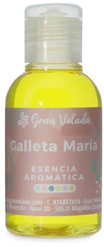 Esencia Aromática Galleta María | Concentrada y Versátil | Ideal para Cosméticos, Velas y Ambientadores DIY | Aroma Dulce de Canela, Vainilla y Natilla | | 100 ml