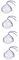 Sosoport 4pcs Convenient Cat Muzzle Reusable Kitten Accessory for Bathing and Grooming Breathable Design Material Lightweight and Portable for