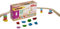 Alpha Boosterz Gleisverbinder-8-teiliges Simple Starter Set,Holzeisenbahnschienen und Bausteine ​​für Kinderspielzeug-passend für Brio-Schienenset und Duplo-Eisenbahnschienenadapter-Holzeisenbahn