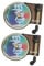 DRESSOOS 2pcs Retro Vinyl Record Player Air Freshener for Car Aromatherapy Diffuser Cool Turntable Design Car Vent Clips and Decoration