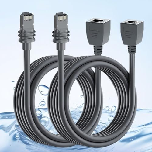 Adaptador Ethernet de alta velocidad para Starlink V3, acoplador de reparación de extensión impermeable, línea de recepción de señal de Internet con doble blindaje (1 metro)