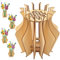FloralGrace 1 vaso in legno per fiori Lego, vaso di fiori per bouquet, supporto in legno per rose Lego, fiori di ciliegio, girasole, tulipani, narcisi, loto (vaso a bocca chiusa)