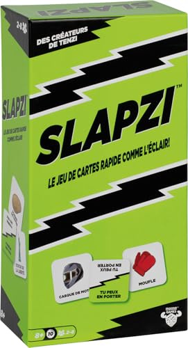 Asmodee - Slapzi – Gesellschaftsspiele – Kartenspiel – Gesellschaftsspiel für Erwachsene und Kinder ab 8 Jahren – 2 bis 8 Spieler – 10 Minuten – französische Version, Moose Toys