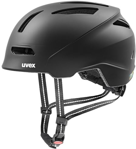 uvex urban Planet Fahrradhelm, Black matt, 58-61 cm