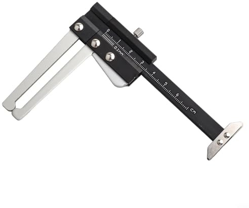 Bremsscheiben-Messwerkzeug, 60 mm, Edelstahl, Messschieber für Bremsplatte, Verschleißtiefenmesser